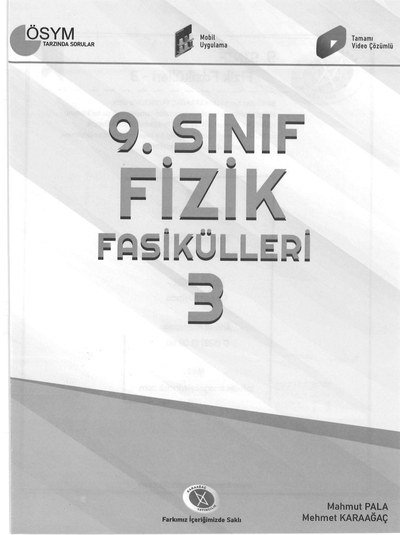 FİZİK FASİKÜLLERİ 3 ÖSYM TARZINDA SORULAR Fotokopinci -