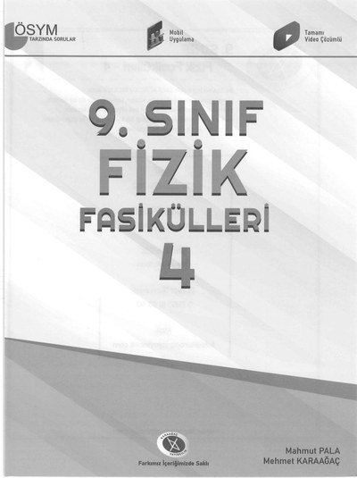 FİZİK FASİKÜLLERİ 4 ÖSYM TARZINDA SORULAR Fotokopinci -