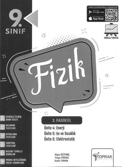 FİZİK 3. FASİKÜL ISI VE SICAKLIK ELEKTROSTATİK ENERJİ