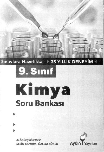 KİMYA SORU BANKASI Fotokopinci -