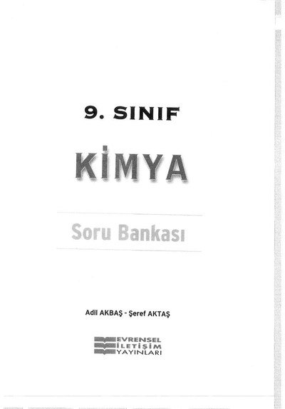 KİMYA SORU BANKASI