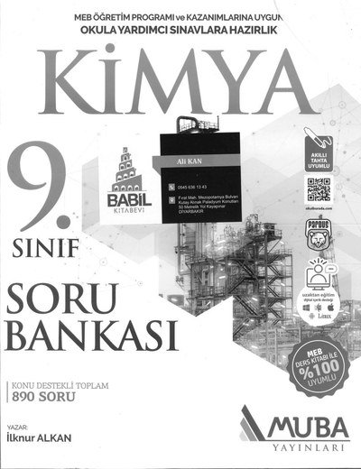 KİMYA SORU BANKASI Fotokopinci -