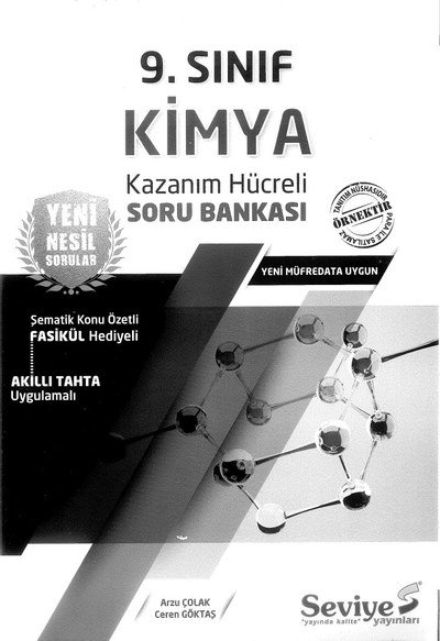 KİMYA KAZANIM HÜCRELİ SORU BANKASI