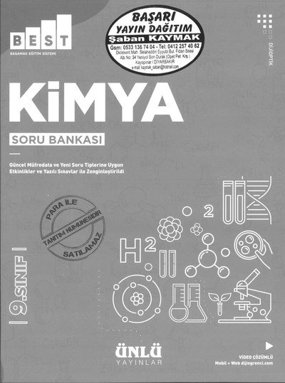 KİMYA SORU BANKASI Fotokopinci -