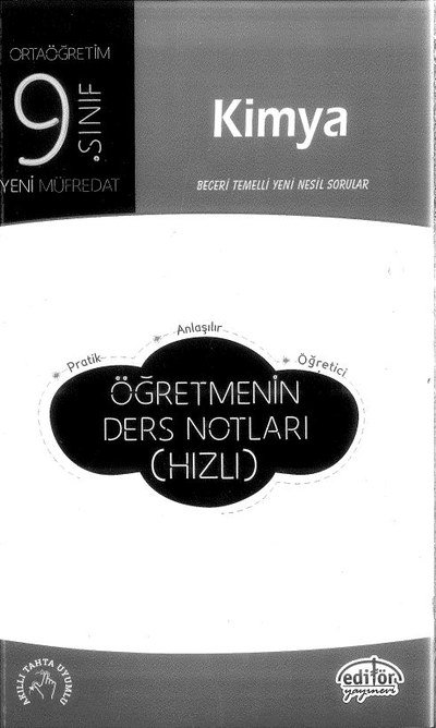 KİMYA BECERİ TEMELLİ YENİ NESİL SORULAR ÖĞRETMENİN DERS NOTLARI (HIZLI) Fotokopinci -