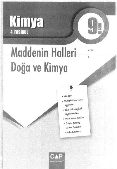 KİMYA 4. FASİKÜL MADDENİN HALLERİ DOĞA VE KİMYA Fotokopinci -