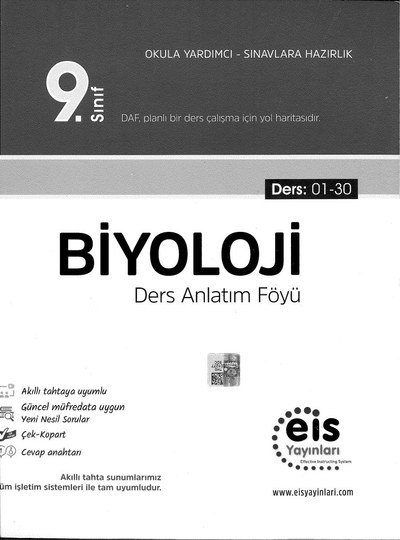 BİYOLOJİ DERS ANLATIM FÖYÜ Fotokopinci -