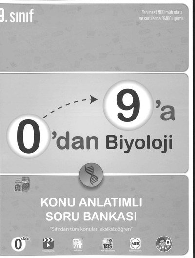 0'DAN 9'A BİYOLOJİ KONU ANLATIMLI SORU BANKASI Fotokopinci -