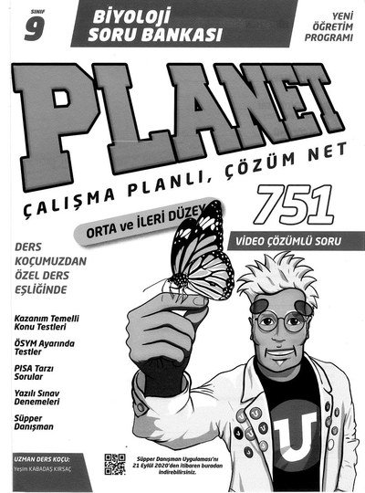 BİYOLOJİ SORU BANKASI PLANET ÇALIŞMA PLANLI ÇÖZÜM NET Fotokopinci -