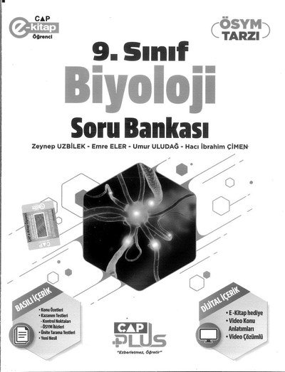 BİYOLOJİ SORU BANKASI ÖSYM TARZI Fotokopinci -