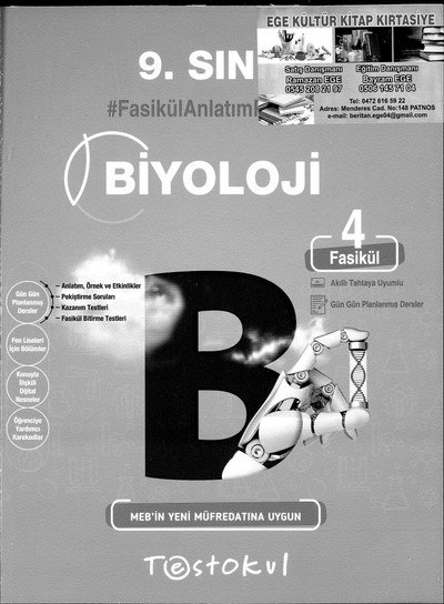 BİYOLOJİ FASİKÜL ANLATIM KİTABI Fotokopinci -