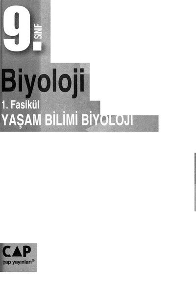 BİYOLOJİ 1. FASİKÜL YAŞAM BİLİMİ BİYOLOJİ Fotokopinci -