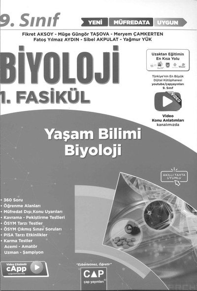BİYOLOJİ 1. FASİKÜL YAŞAM BİLİMİ BİYOLOJİ Fotokopinci -