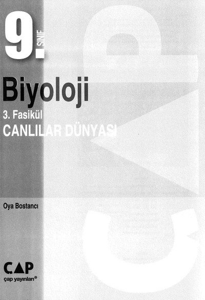BİYOLOJİ 3. FASİKÜL CANLILAR DÜNYASI Fotokopinci -