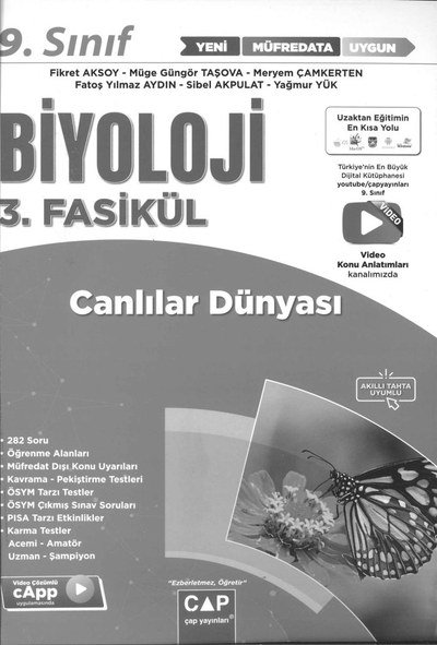 BİYOLOJİ 3. FASİKÜL CANLILAR DÜNYASI Fotokopinci -