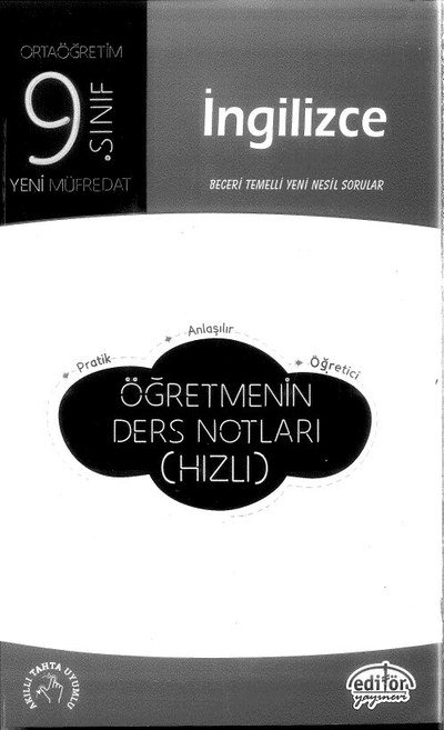 İNGİLİZCE BECERİ TEMELLİ YENİ NESİL SORULAR ÖĞRETMENİN DERS NOTLARI (HIZLI) Fotokopinci -