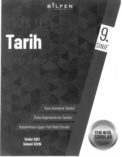 PRO & TEST TARİH SORU BANKASI KONU KAVRAMA TESTLERİ