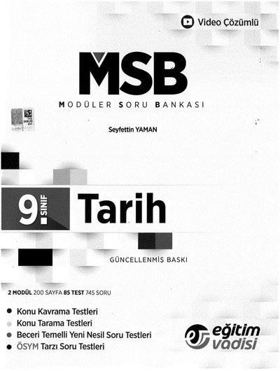 MODÜLER SORU BANKASI TARİH GÜNCELLENMİŞ BASKI