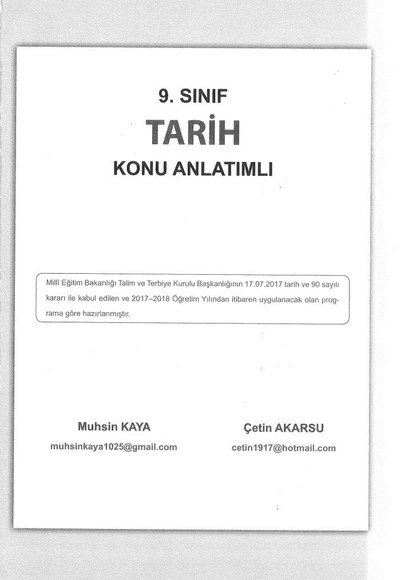 TARİH KONU ANLATIMLI Fotokopinci -