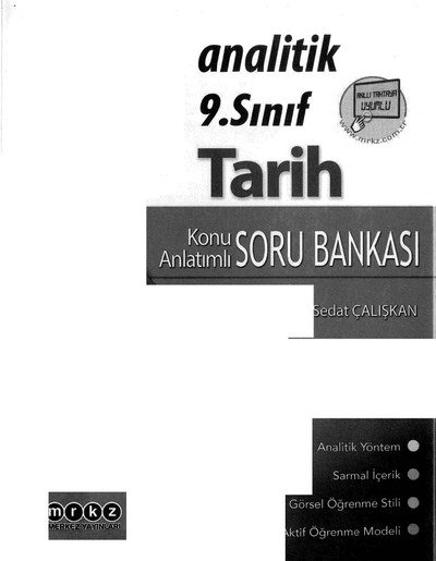 ANALİTİK KONU ANLATIMLI SORU BANKASI TARİH Fotokopinci -