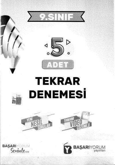 5 ADET TEKRAR DENEMESİ YENİ NESİL SORULAR Fotokopinci -