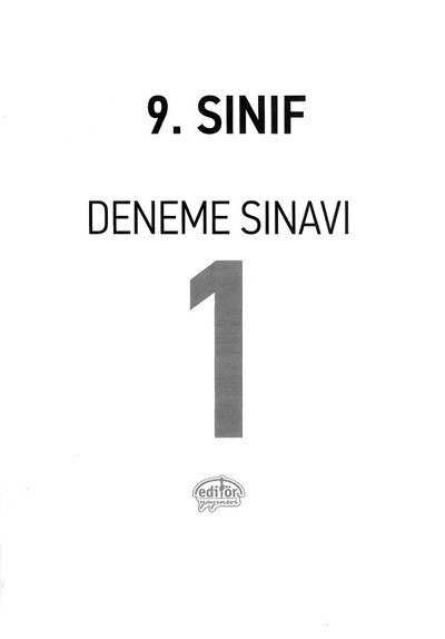 DENEME SINAVI 1 Fotokopinci -