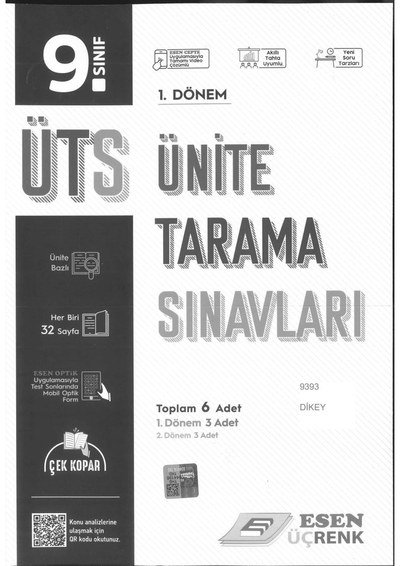 ÜNİTE TARAMA SINAVLARI Fotokopinci -