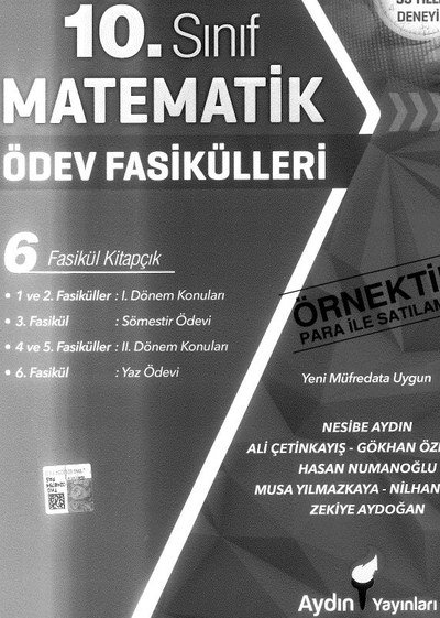 MATEMATİK ÖDEV FASİKÜLLERİ 6 FASİKÜL KİTAPÇIK Fotokopinci -