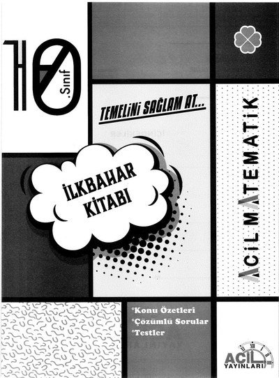 İLKBAHAR KİTABI ACİL MATEMATİK KONU ÖZETLERİ Fotokopinci -