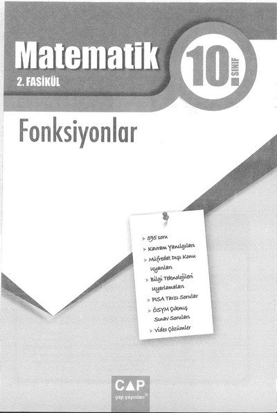 MATEMATİK 2. FASİKÜL FONKSİYONLAR Fotokopinci -