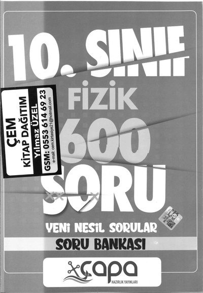 FİZİK 600 SORU YENİ NESİL SORULAR SORU BANKASI Fotokopinci -
