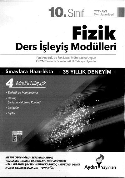 FİZİK DERS İŞLEYİŞ MODÜLLERİ 4 MODÜL KİTAPÇIK Fotokopinci -