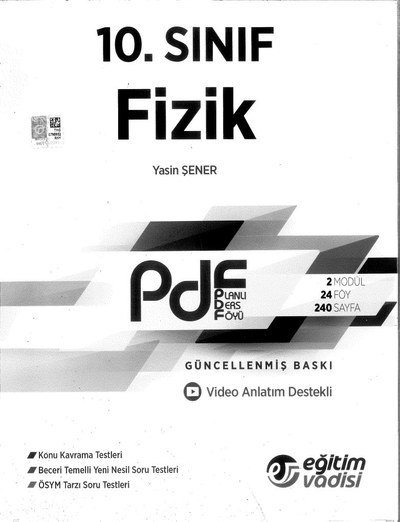 FİZİK PLANLI DERS FÖYÜ