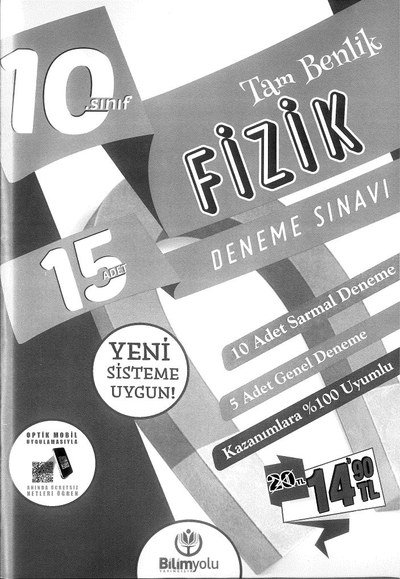 15 ADET DENEME SINAVI FİZİK TAM BENLİK Fotokopinci -