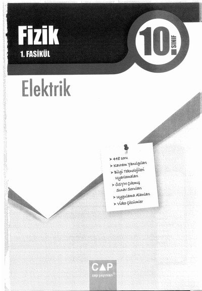 FİZİK 1. FASİKÜL ELEKTRİK Fotokopinci -