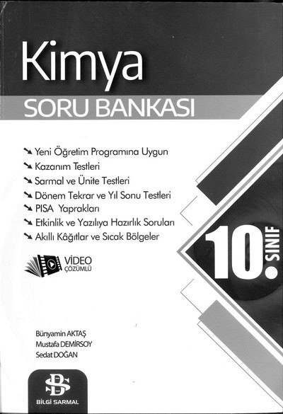 KİMYA SORU BANKASI Fotokopinci -