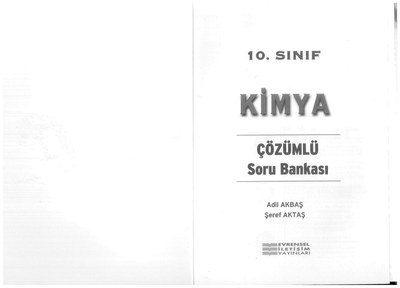 KİMYA ÇÖZÜMLÜ SORU BANKASI Fotokopinci -