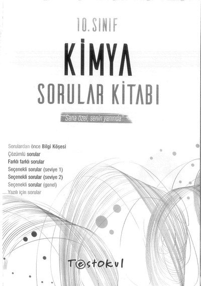KİMYA SORULAR KİTABI SANA ÖZEL SENİN YANINDA Fotokopinci -