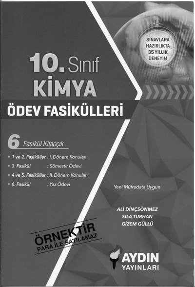 KİMYA ÖDEV FASİKÜLLERİ 6 FASİKÜL KİTAPÇIK Fotokopinci -