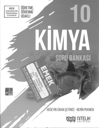 KİMYA SORU BANKASI Fotokopinci -