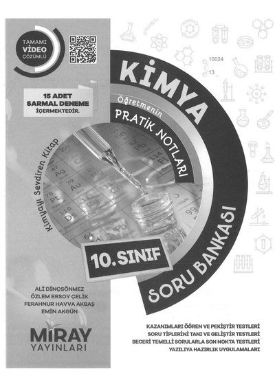KİMYA ÖĞRETMENİN PRATİK NOTLARI SORU BANKASI