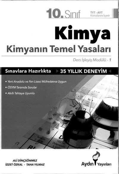 KİMYA KİMYANIN TEMEL YASALARI DERS İŞLEYİŞ MODÜLÜ 1 Fotokopinci -