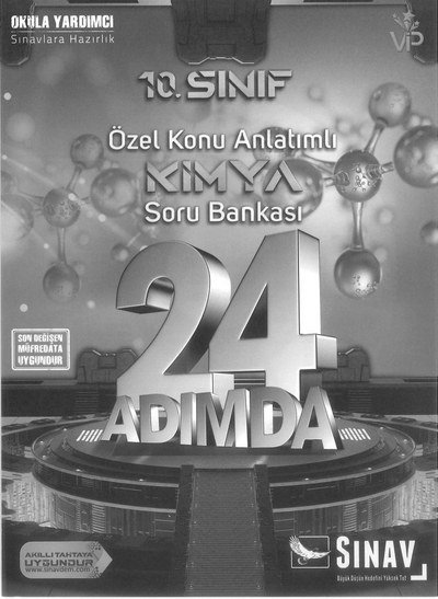 ÖZEL KONU ANLATIMLI KİMYA SORU BANKASI 24 ADIMDA Fotokopinci -