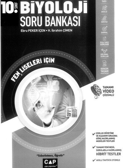 FEN LİSELERİ İÇİN BİYOLOJİ SORU BANKASI TAMAMI VİDEO ÇÖZÜMLÜ Fotokopinci -