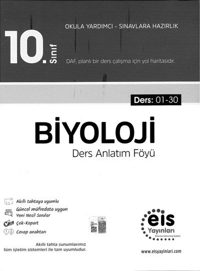 BİYOLOJİ DERS ANLATIM FÖYÜ Fotokopinci -