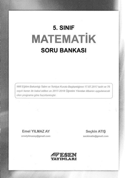 MATEMATİK SORU BANKASI