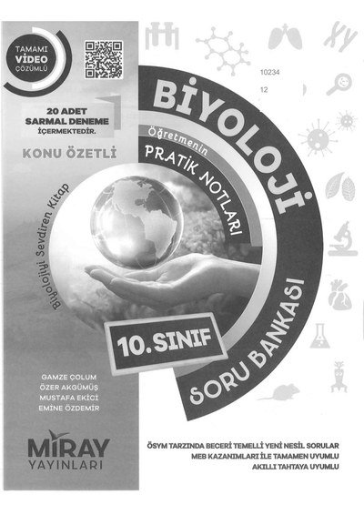 BİYOLOJİ ÖĞRETMENİN PRATİK NOTLARI SORU BANKASI KONU ÖZETLİ Fotokopinci -