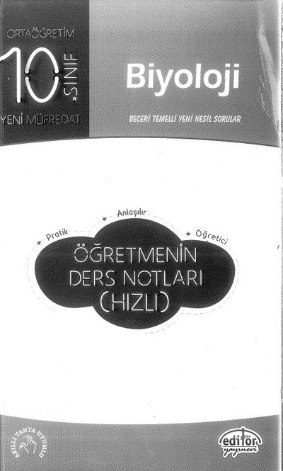BİYOLOJİ ÖĞRETMENİN DERS NOTLARI (HIZLI) Fotokopinci -