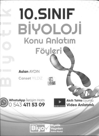 BİYOLOJİ KONU ANLATIM FÖYLERİ