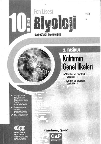 BİYOLOJİ 2. FASİKÜL KALITIMIN GENEL İLKELERİ